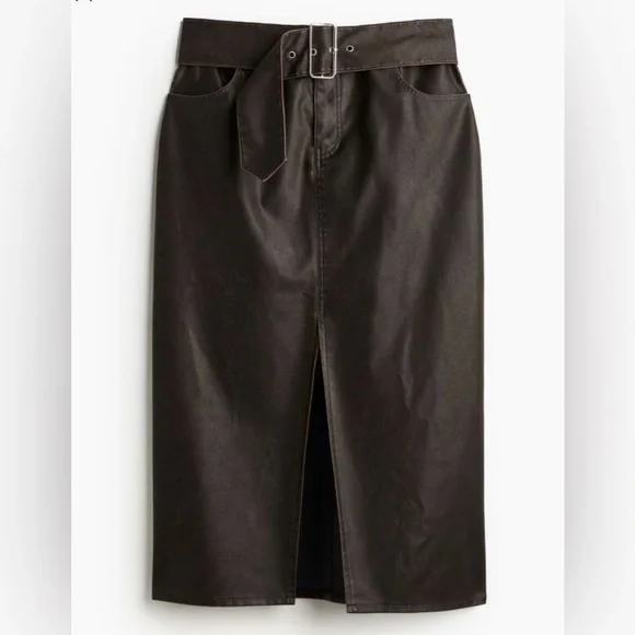 H&M Distressed-look Skirt with‎ Belt - Picture 11 of 14